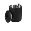 Cubitera Piel Sintética Negra 1L